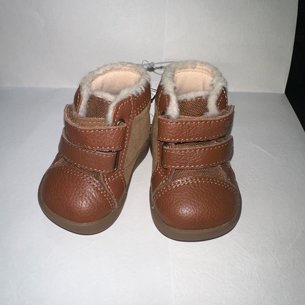 UGG Brown Kids Shoes with Velcro Straps